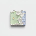 Textured Pastel Makeup Palette With Moon Charm