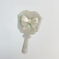 Pearl Bow Hand Mirror With Handle – Korean beauty tool (view 1)