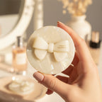 Cream Bow Compact Mirror - Handmade France – Korean beauty tool (view 3)