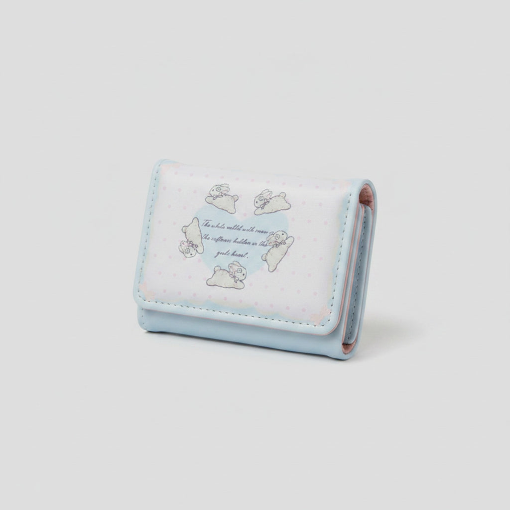Pastel Blue Sheep Cloud Trifold Wallet