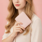 Cute Cloud Character Trifold Wallet Pink – bags & wallets (view 3)