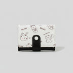 Soft Brown Bears Trifold Wallet With Snap Closure