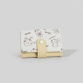 Soft Pastel Bear Trifold Wallet With Snap Closure