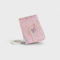 Pearl Beaded Pink Floral Wallet