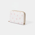 Cute Bow Print Zip Around Wallet Cream – bags & wallets (view 1)