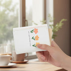 Flower Cream Bifold Card Holder Wallet