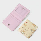 Cute Bear Teddy Wallet Card Holder Pink