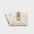 Cute Cat Printed Wallet With Wrist Strap