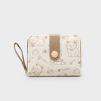 Cute Cat Printed Wallet With Wrist Strap