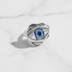 Blue Eye Silver Statement Ring – jewelry (view 3)