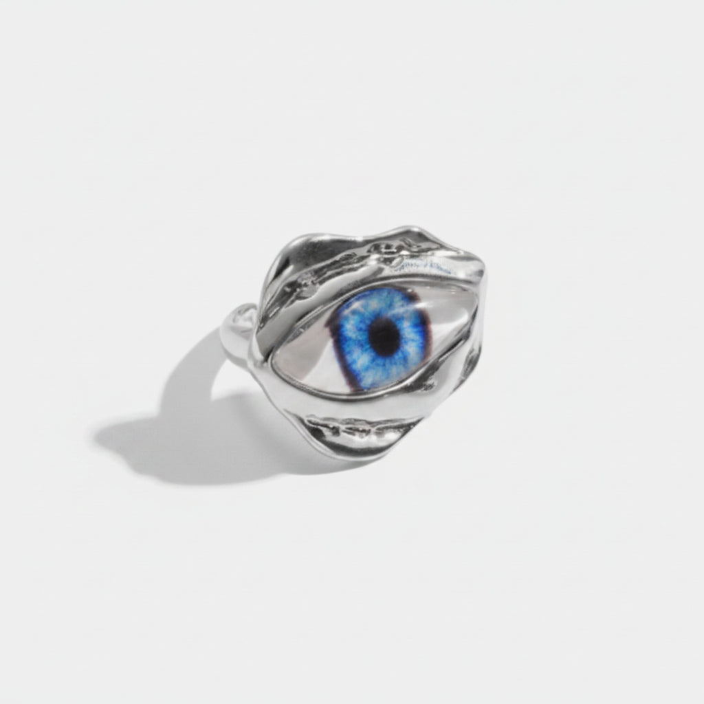 Blue Eye Silver Statement Ring – jewelry (view 1)