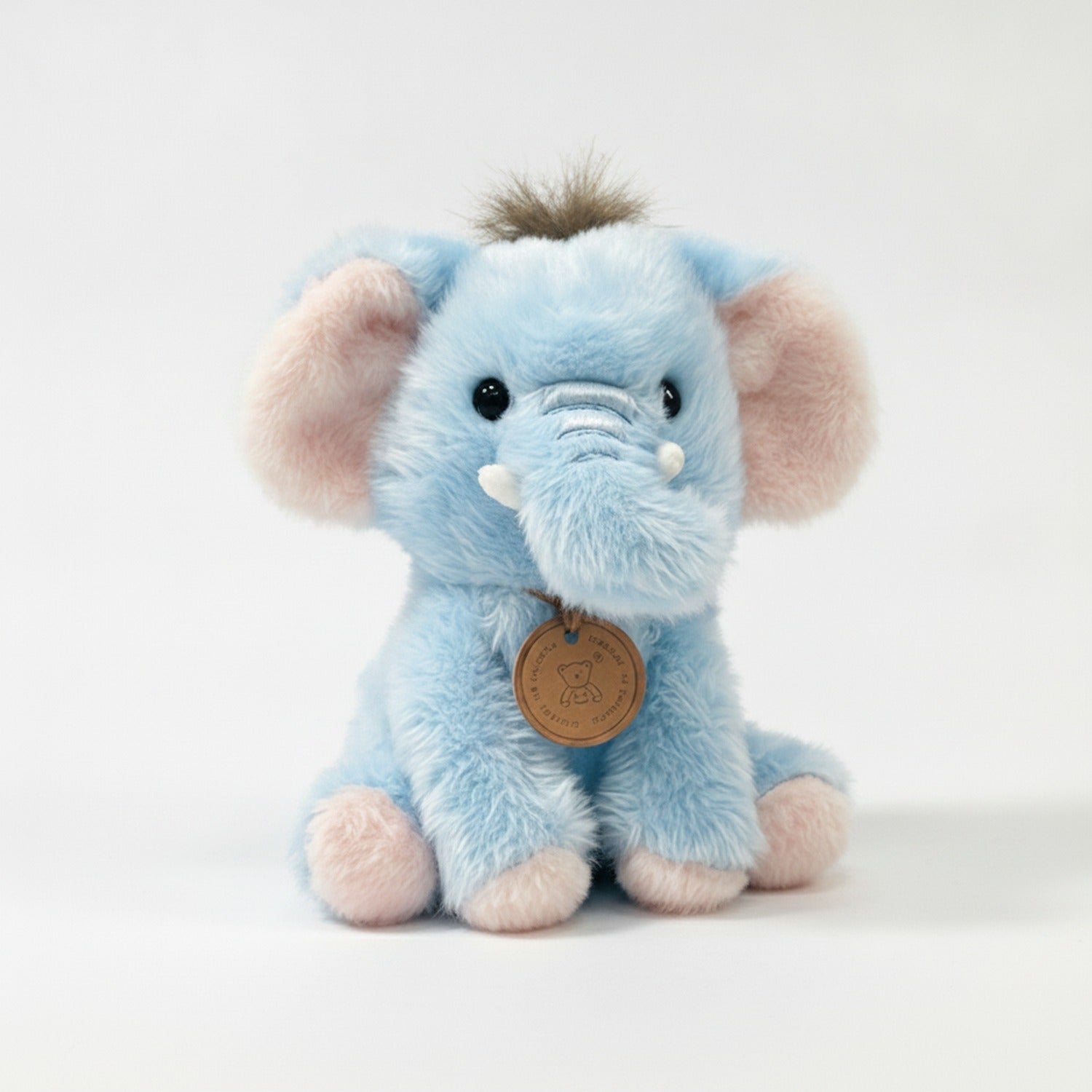 Blue Plush Elephant Stuffed Animal With Charm – novelty & toys (view 1)
