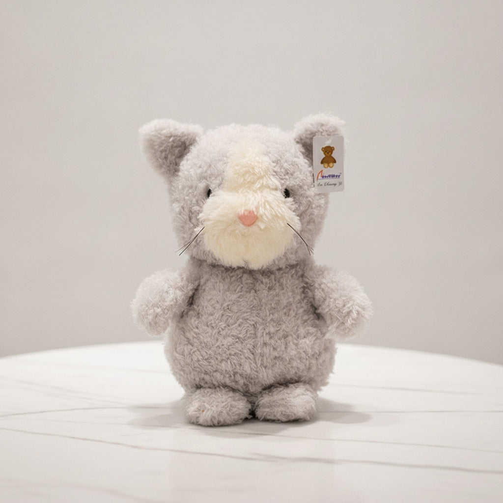Soft Plush Cat Kitten With Charm Tag – novelty & toys (view 2)