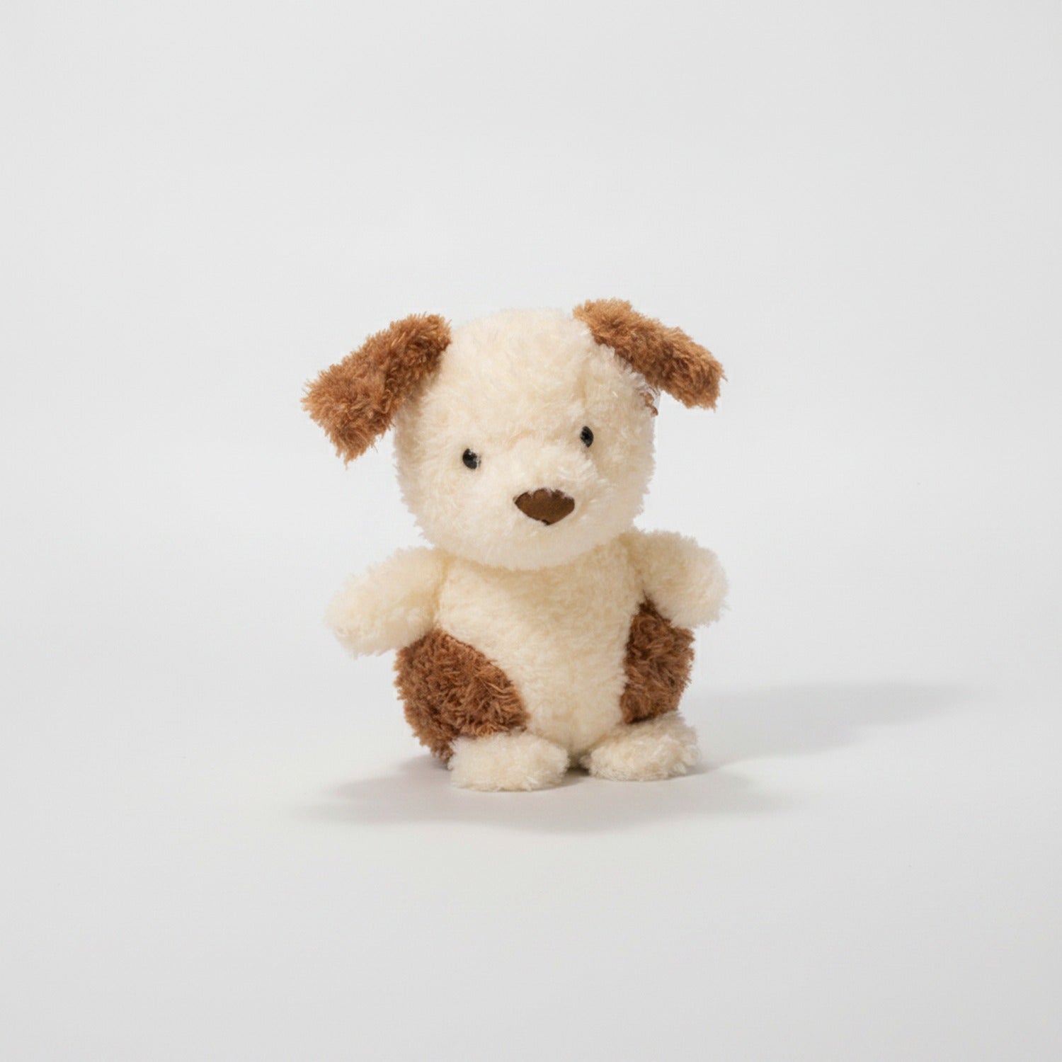 Cream And Brown Floppy Ear Plush Puppy Toy