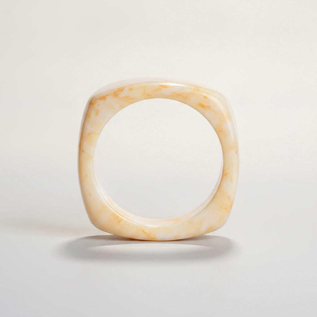 Marbled Square Resin Bangle – jewelry (view 1)