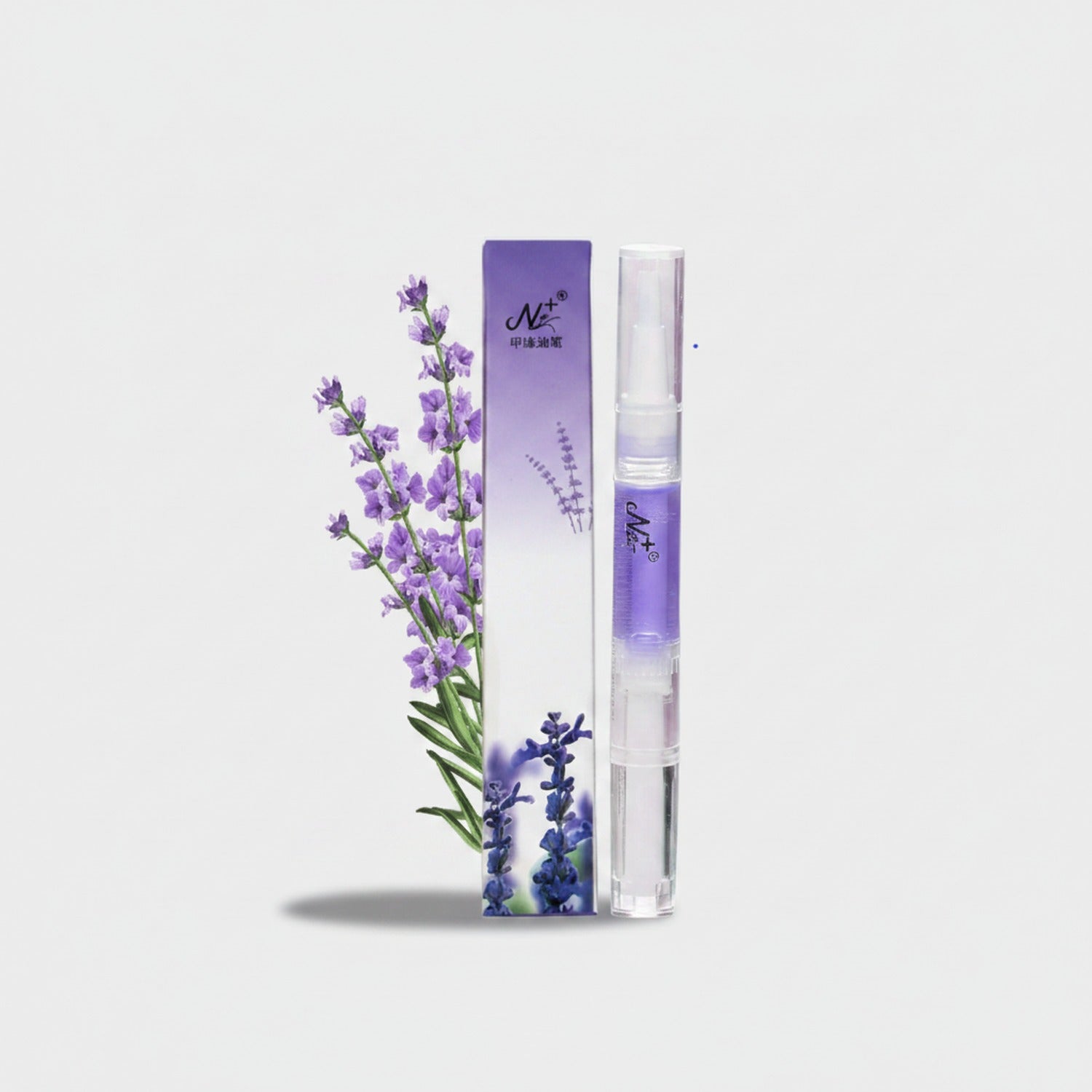 Lavender Flower Dual-End Lip Gloss Pen