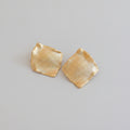 Textured Square Statement Earrings - Jianyou Accessories – jewelry (view 1)