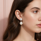 Pink Resin Chunky Crescent Moon Hoop Earrings