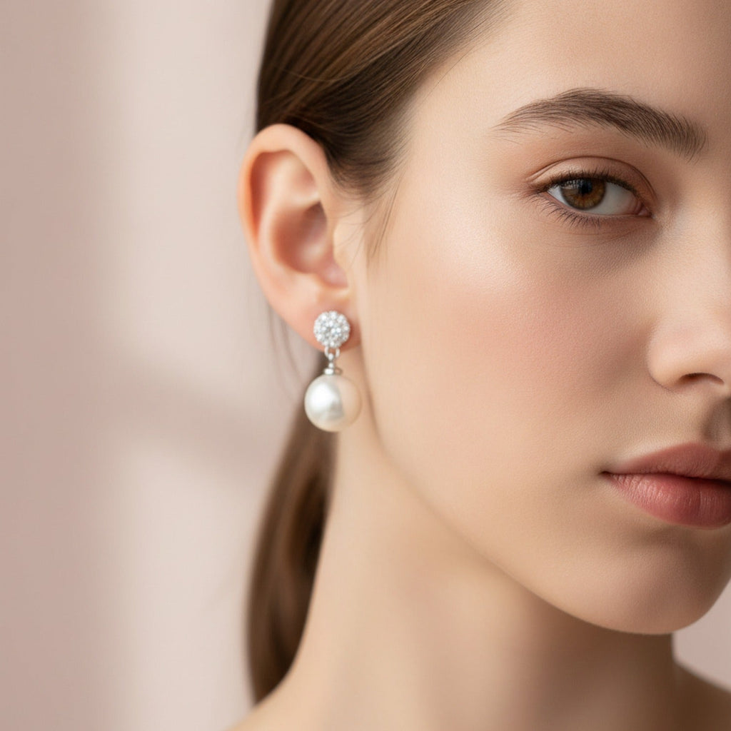 Resin Chunky Crescent Moon Hoop Earrings - Jianyou Accessories 2 – jewelry (view 2)