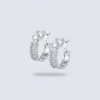 Textured Chunky Huggie Earrings - Jianyou Accessories 2