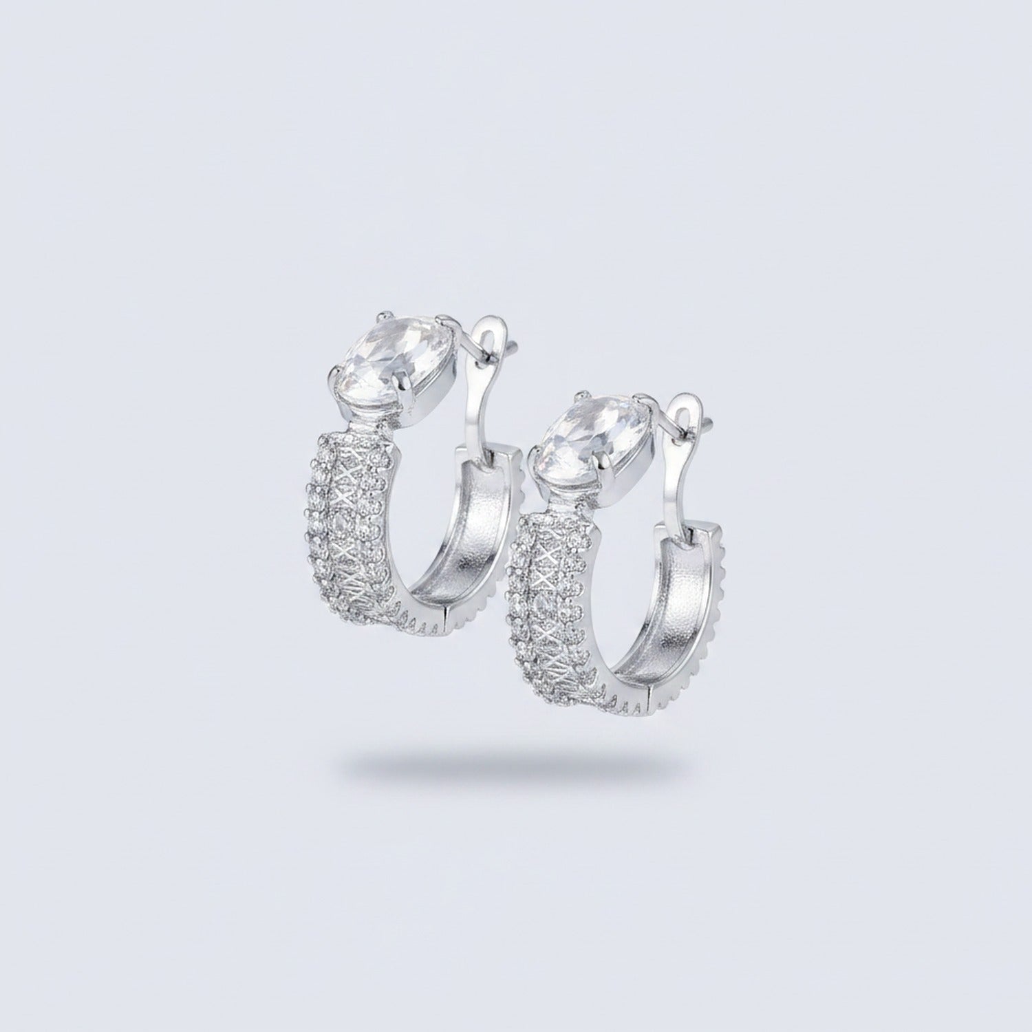 Textured Chunky Huggie Earrings - Jianyou Accessories 2
