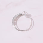 Rhinestone Hoop Earrings with Cross Detail - Jianyou Accessories 2