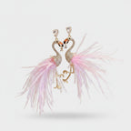 Feather Butterfly Rhinestone Drop Earrings - Jianyou Accessories 6 – jewelry (view 1)