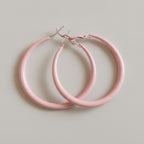 Chunky Hoop Earrings with Metal Cross - Jianyou Accessories