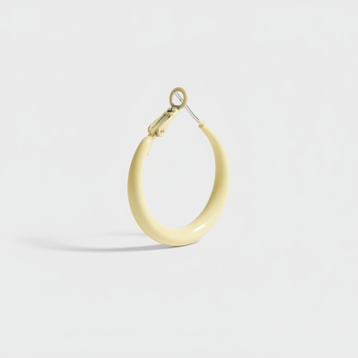 Chunky Hoop Earrings with Metal Cross - Jianyou Accessories 2