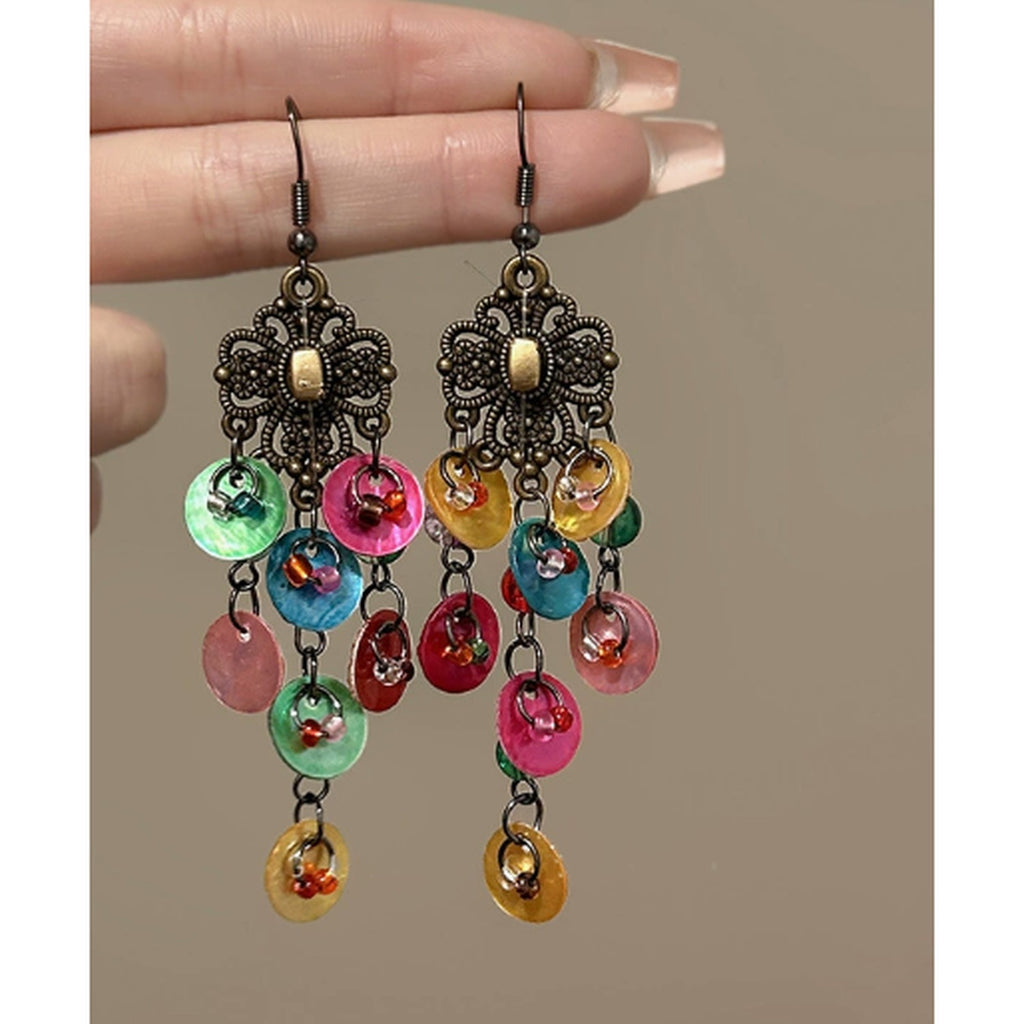 Beaded Chandelier Drop Earrings - Jianyou Accessories 2 – jewelry (view 1)