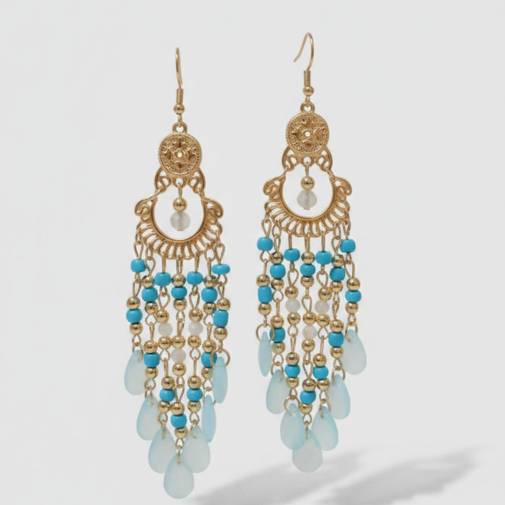 Beaded Chandelier Drop Earrings - Jianyou Accessories – jewelry (view 1)