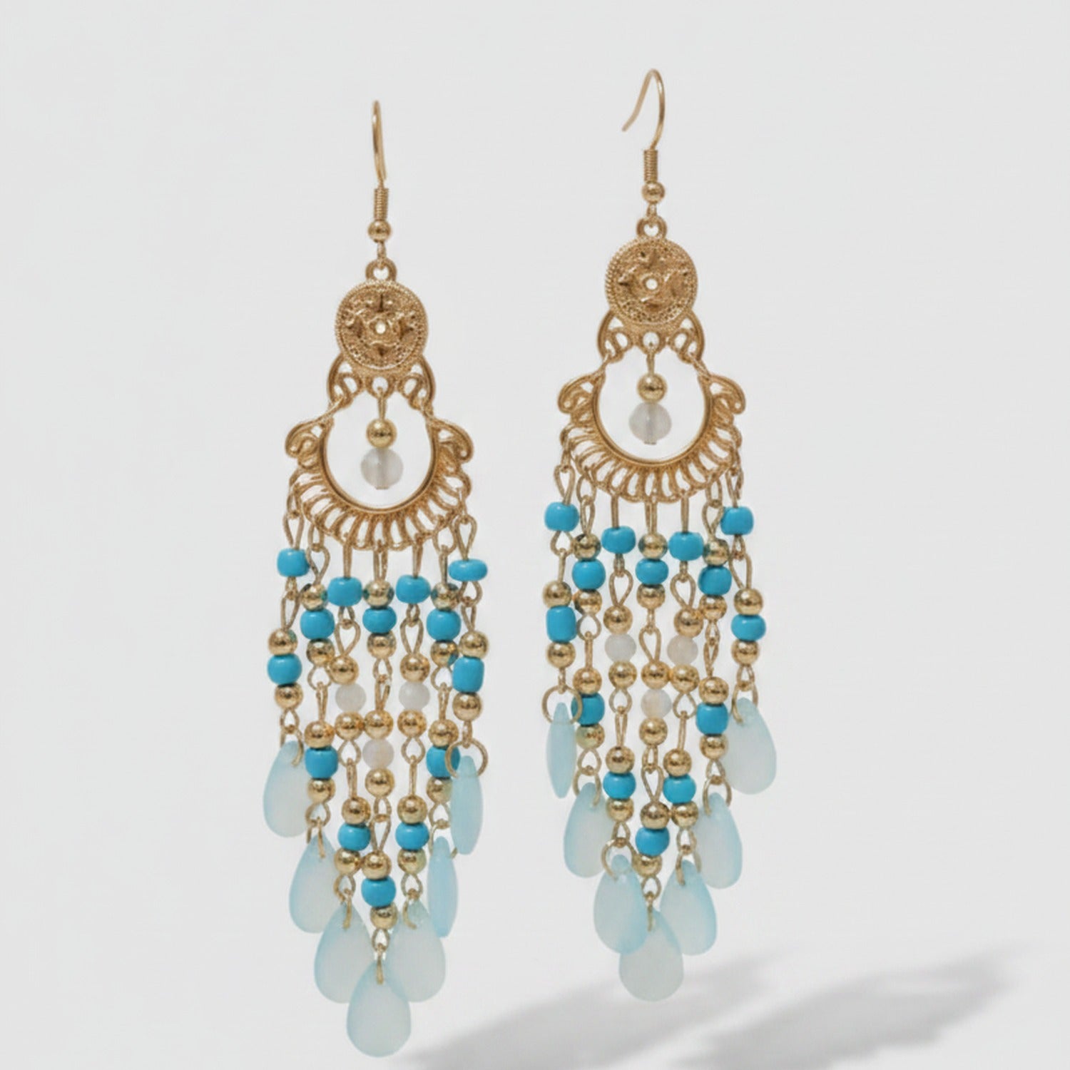 Beaded Chandelier Drop Earrings - Jianyou Accessories – jewelry (view 1)