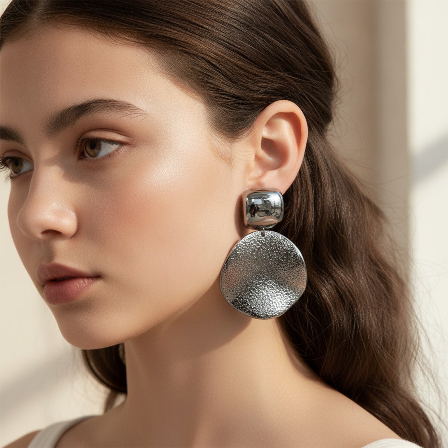 Chunky Textured Ball Drop Earrings - Jianyou Accessories – jewelry (view 3)