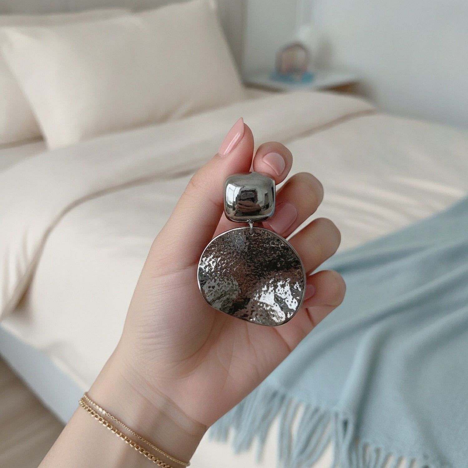 Chunky Textured Ball Drop Earrings - Jianyou Accessories – jewelry (view 4)