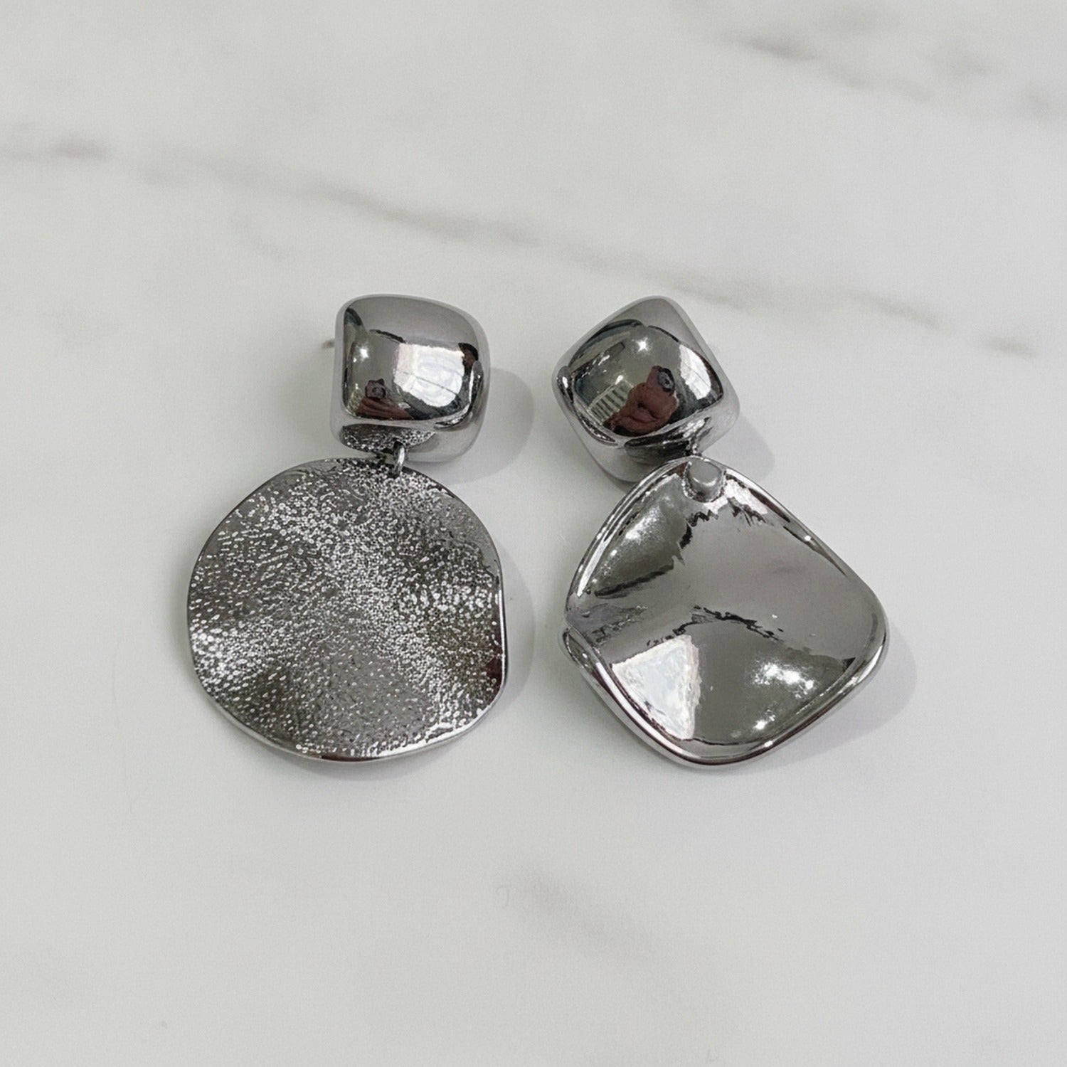 Chunky Textured Ball Drop Earrings - Jianyou Accessories – jewelry (view 2)