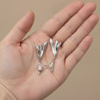 Organic Pearl Drop Dangle Earrings – jewelry (view 3)