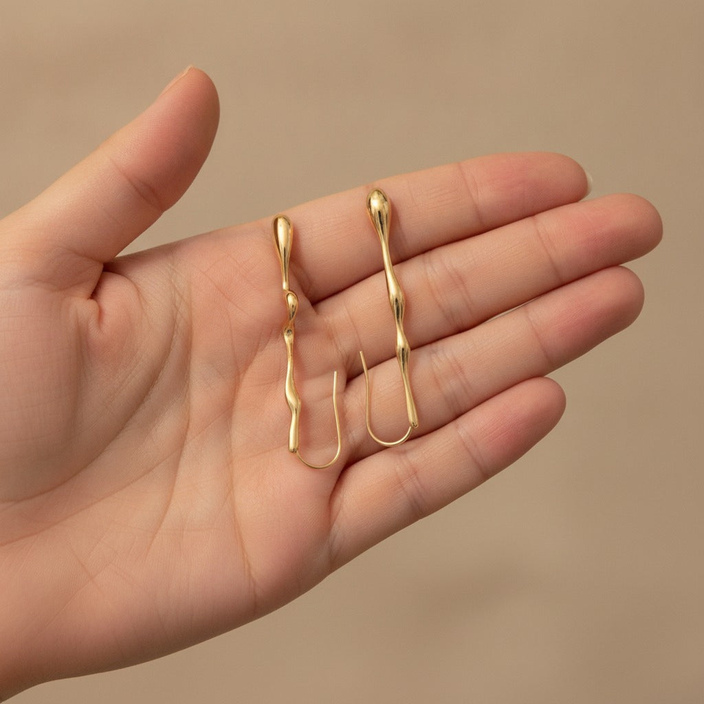 Fluid Dangle Drop Earrings – jewelry (view 3)