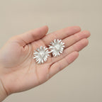 Abstract Face Bloom Stud Earrings – jewelry (view 3)