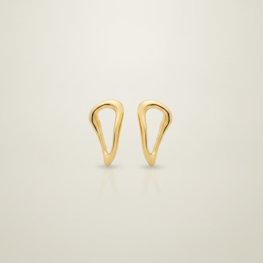 Fluid Abstract Drop Stud Earrings – jewelry (view 1)