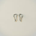 Modern Sculptural Teardrop Stud Earrings – jewelry (view 1)