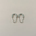 Chic Safety Pin Hoop Earrings – jewelry (view 1)