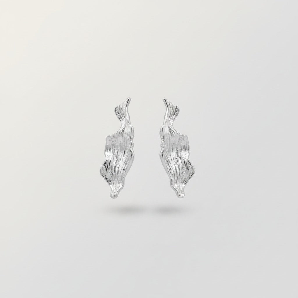 Sculptural Textured Post Earrings – jewelry (view 1)