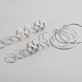 Pearl and Crystal Hoop Earring Set - Default