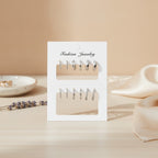 Pearl and Crystal Hoop Earring Set - Default 2 – jewelry (view 2)