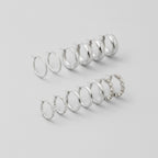 Pearl and Crystal Hoop Earring Set - Default 2