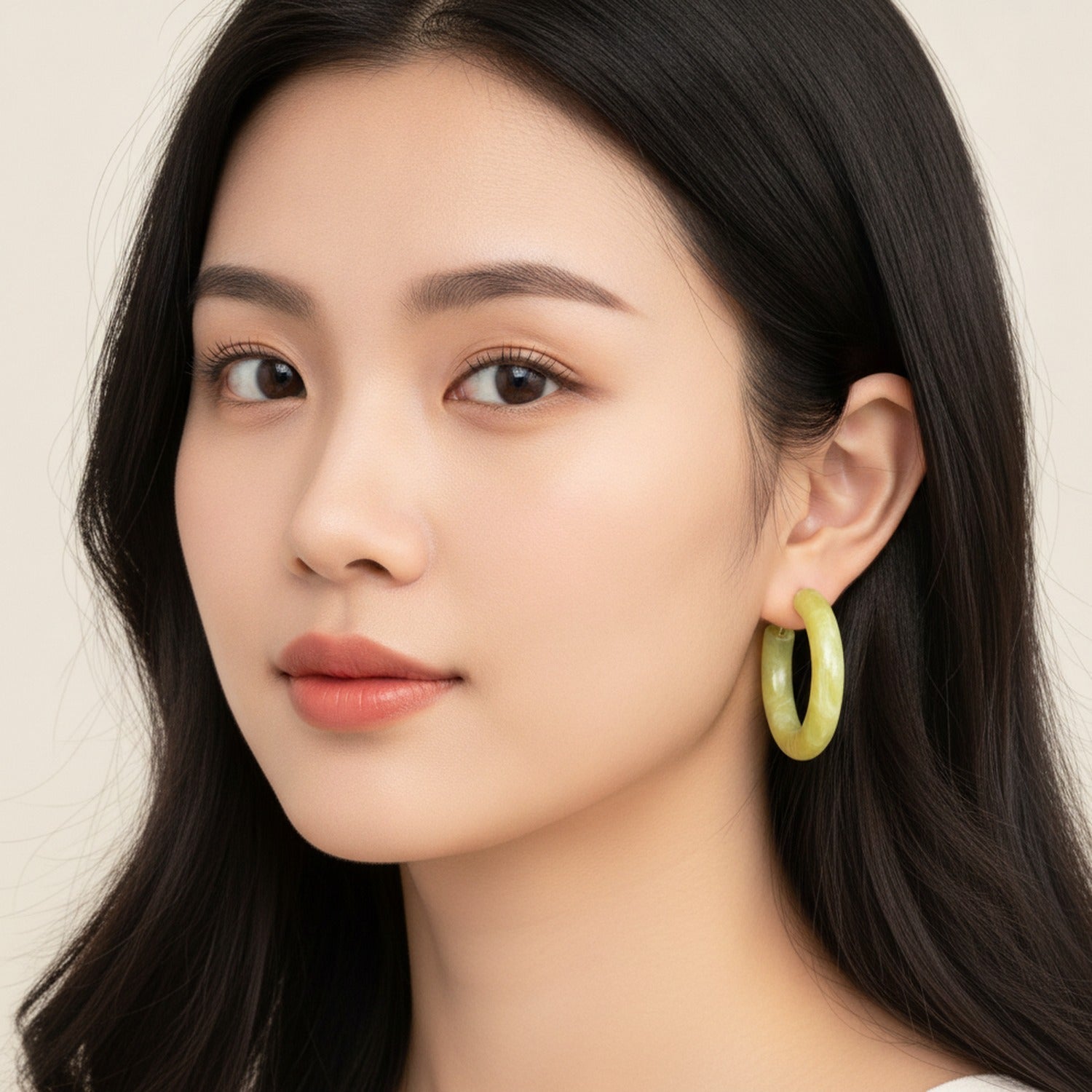 Chunky Resin Teardrop Earrings Multi-Color - Default – jewelry (view 3)