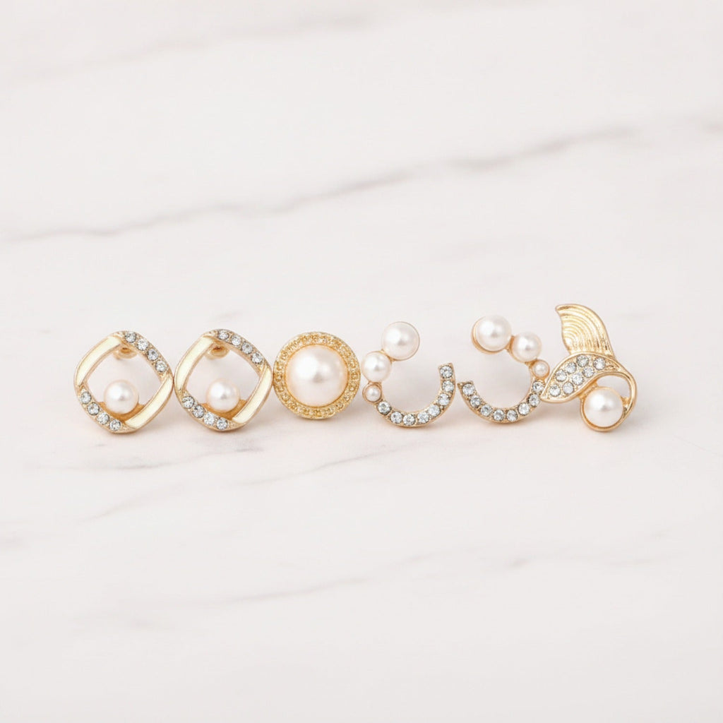 Chunky Resin Teardrop Earrings Multi-Color - Default 2
