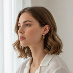 Gem Chunky Hoop Earrings - Rainbow Gems – jewelry