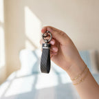 Textured Tube Keychain with Metal Hardware - Black – novelty & toys (view 3)