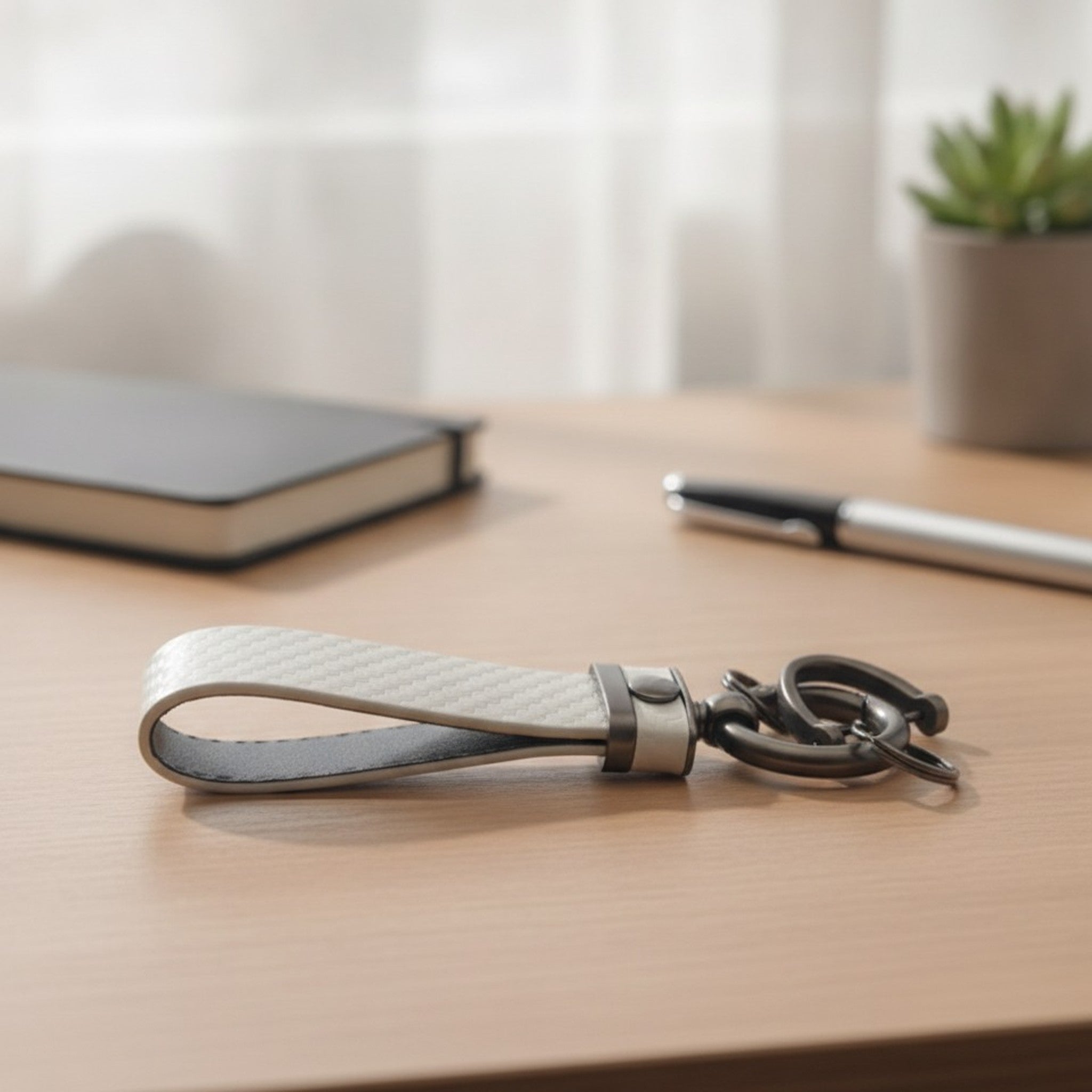 Carbon Fiber Pattern Keychain Strap – bags & wallets (view 2)